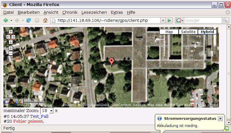 Eee PC Client beim Test